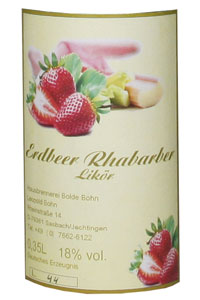 Bohn Erdbeer-Rhabarberlikör 18%vol, 0,35l