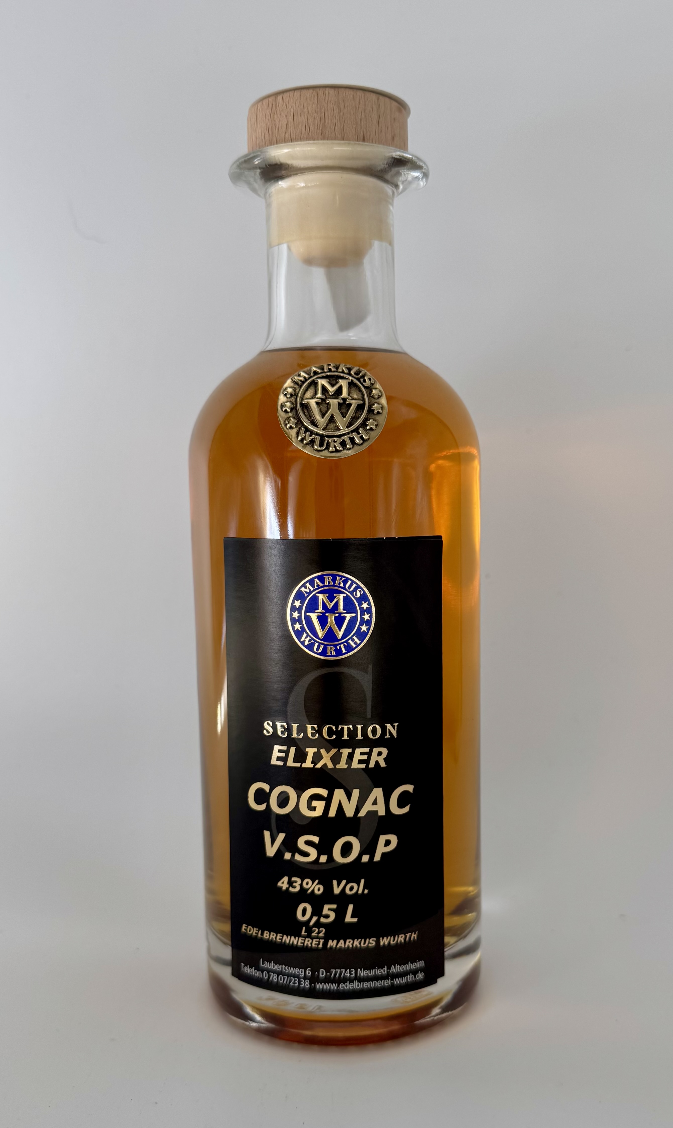 Wurth Cognac V.S.O.P 43% Vol.