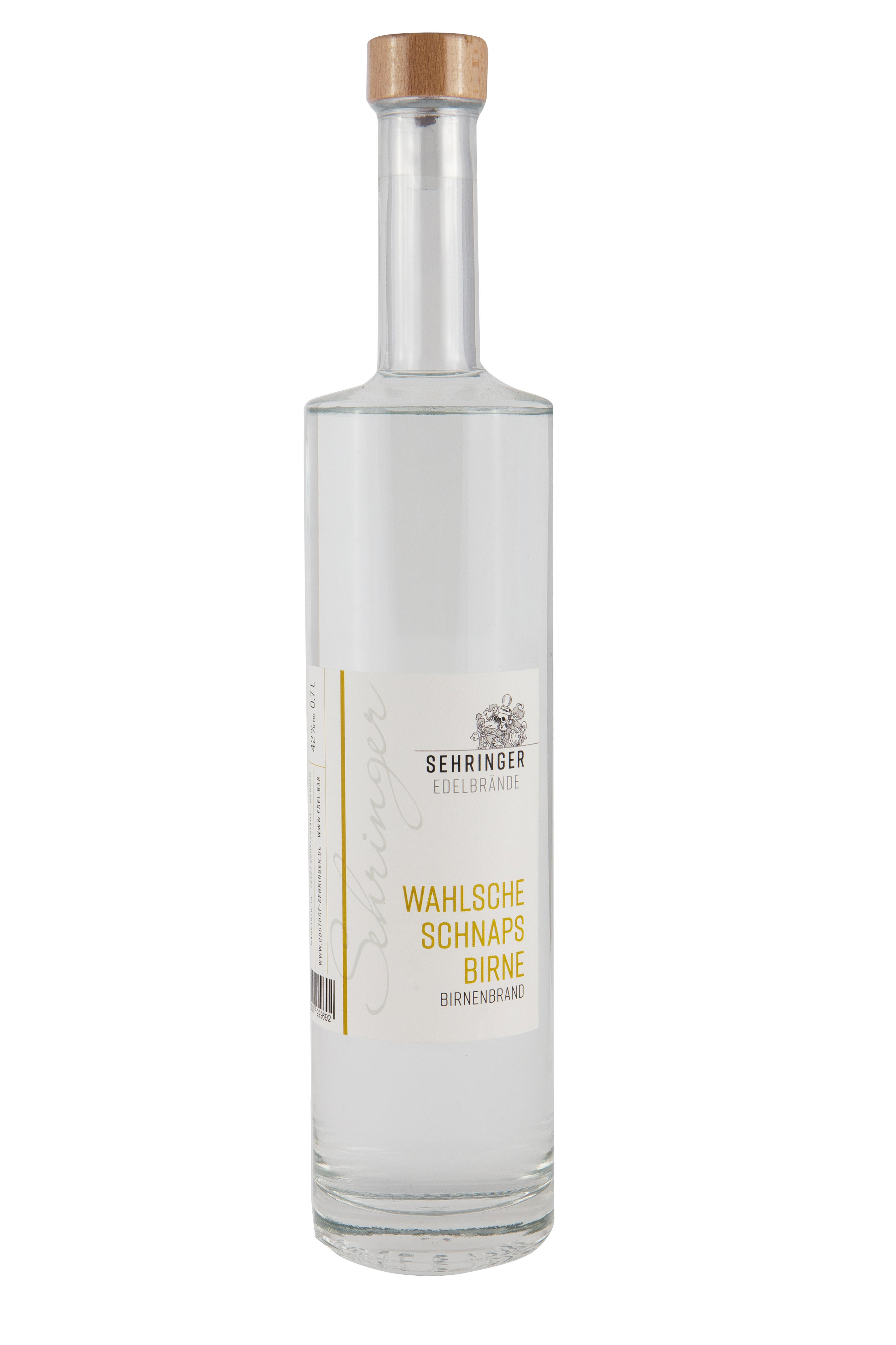 Sehringer Wahlsche Schnapsbirne 42%vol. 0,7l Sehringer Wahlsche Schnapsbirne 42%vol. 0,7l