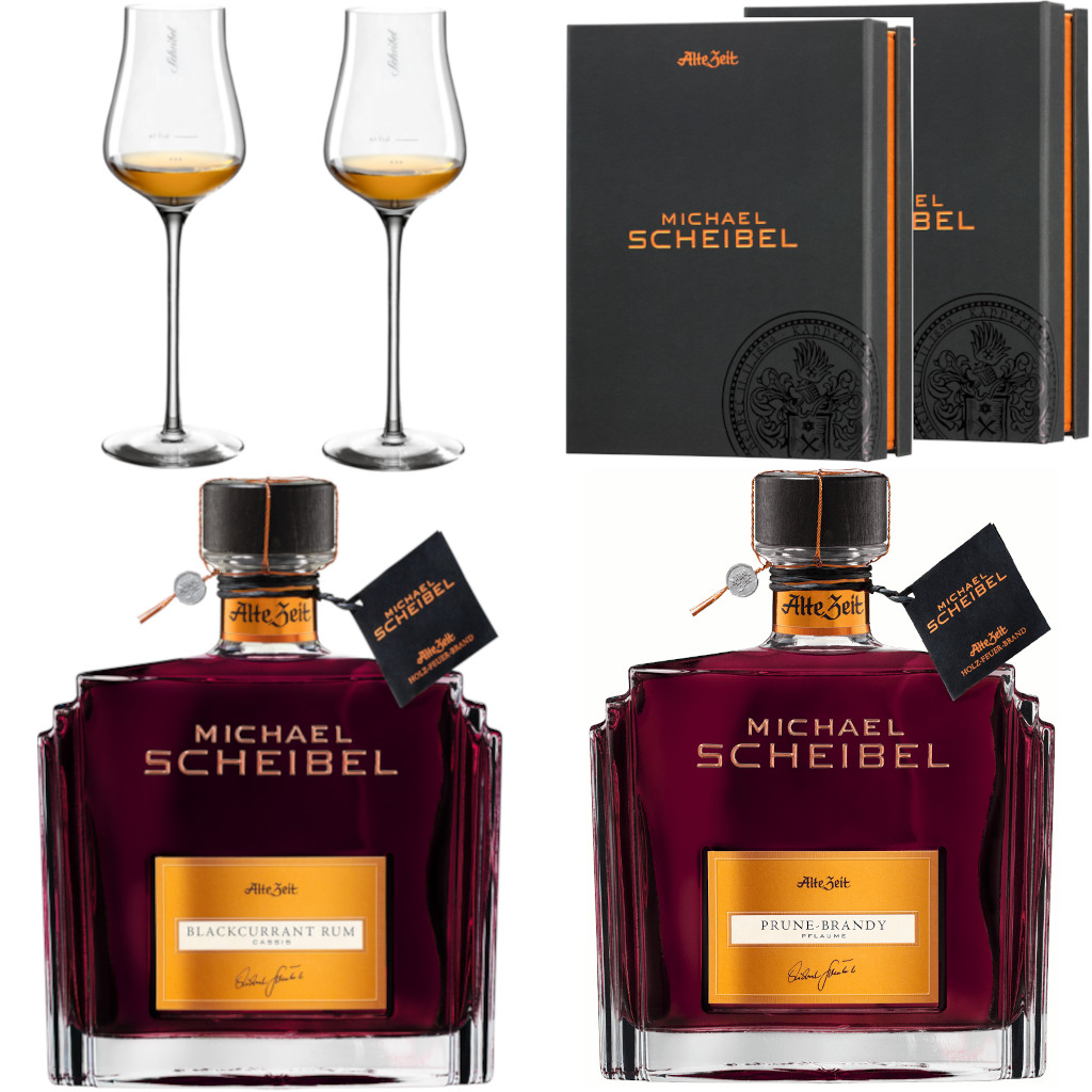 Scheibel Brandy Sparset 1 Apricot Black Currant inkl. 2 Galagläser 2 Geschenkboxen 35%vol. Scheibel Brandy Sparset 1 Apricot Black Currant inkl. 2 Galagläser 2 Geschenkboxen 35%vol.