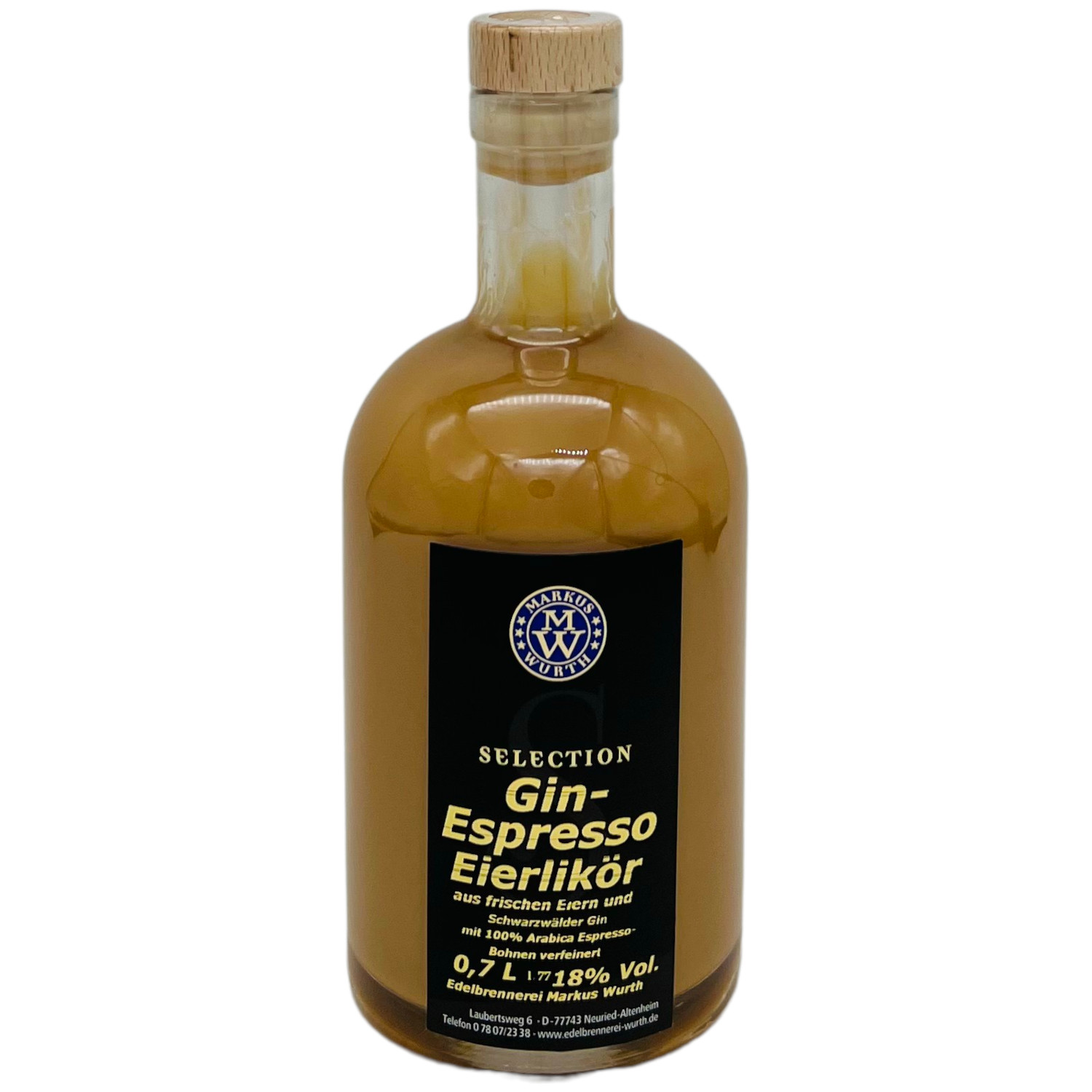 Wurth Gin Espresso-Eierlikör 18%vol. Wurth Gin Espresso-Eierlikör 18%vol.