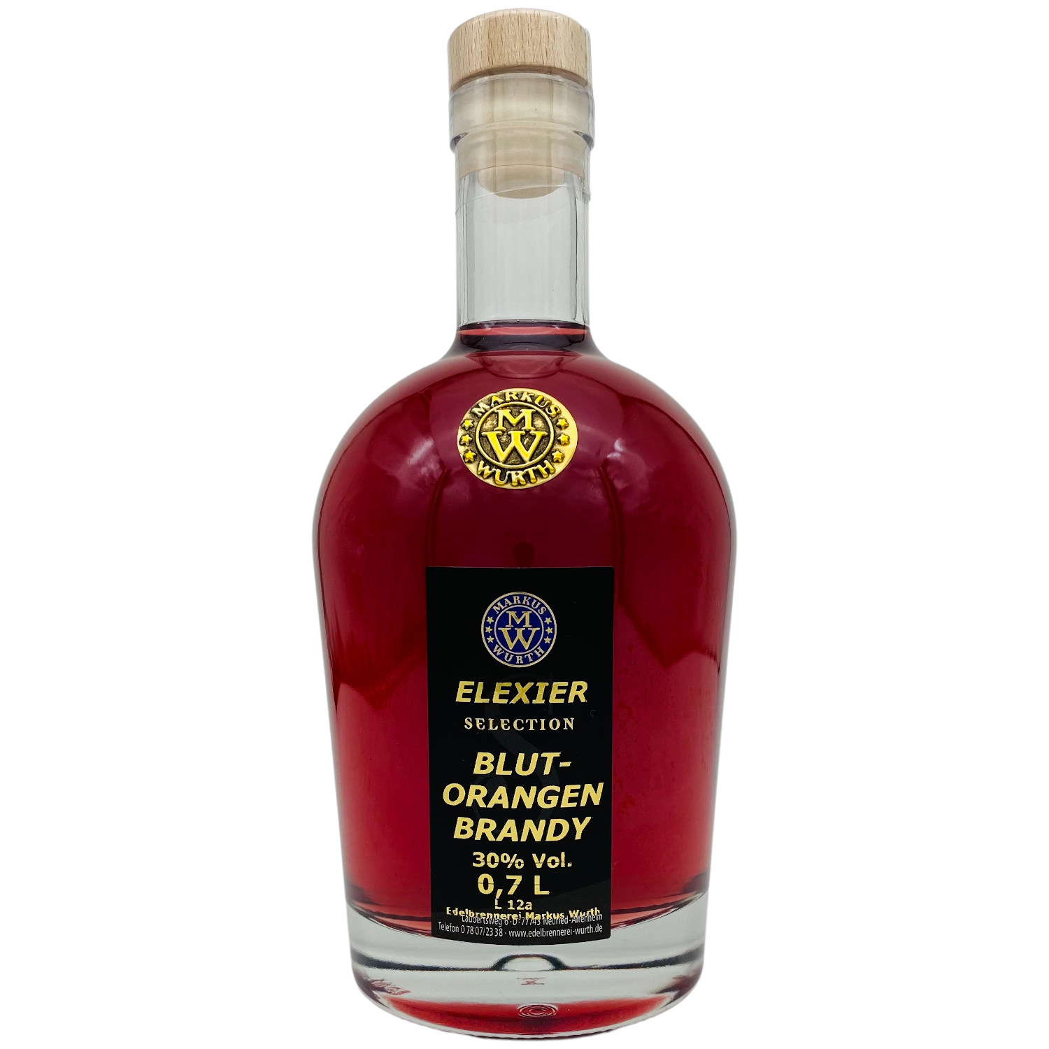 Scheibel BlackCurrant Rum + Wurth Blutorangen Brandy 30-35% Vol.