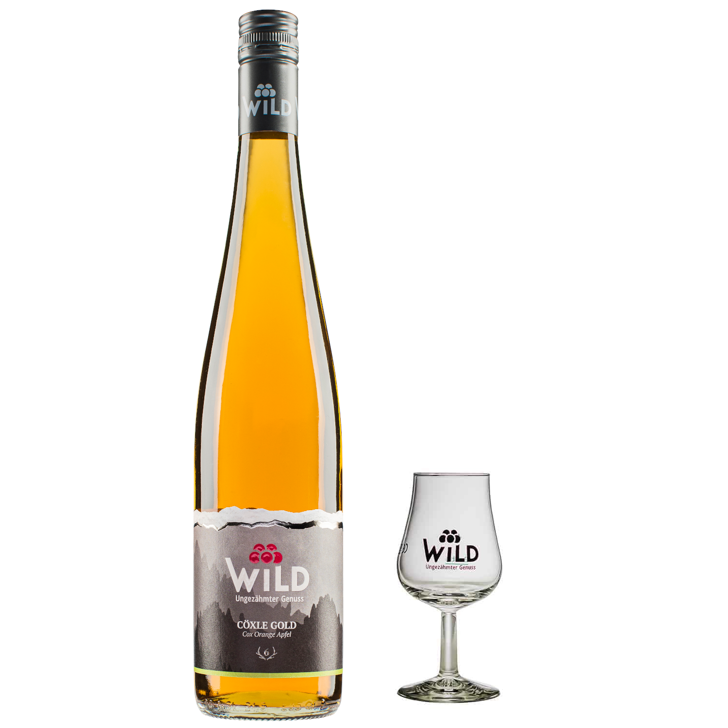 Wild Apfelschnaps Wild Cöxle Gold 35%vol, 0,7l Wild Apfelschnaps Wild Cöxle Gold 35%vol, 0,7l