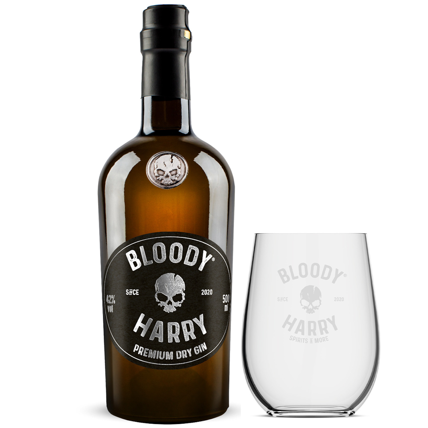 Bloody Harry Premium Dry Gin, 44%vol. Bloody Harry Premium Dry Gin, 44%vol.