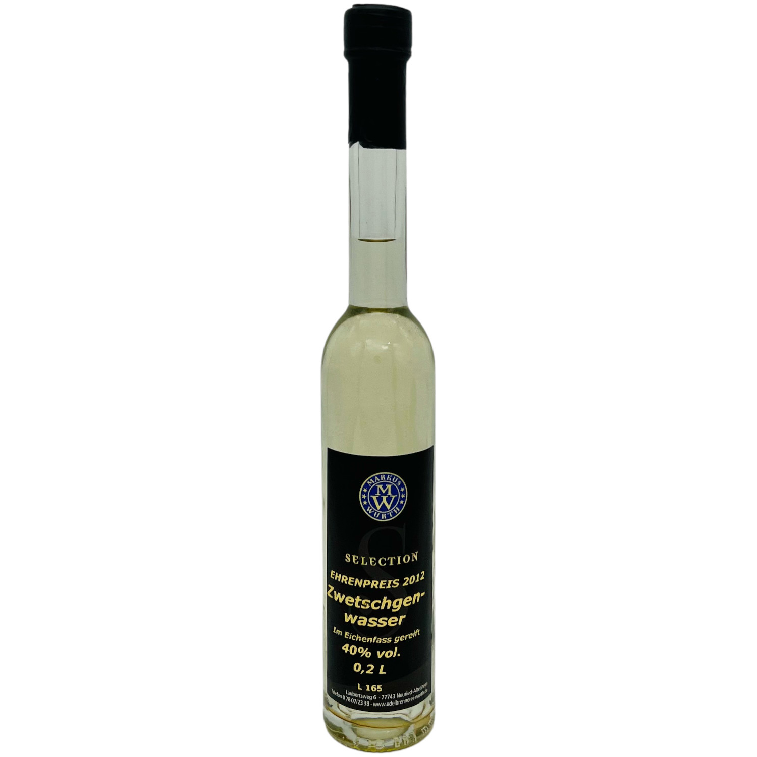 Wurth Zwetschgenwasser im Fass 42%vol.