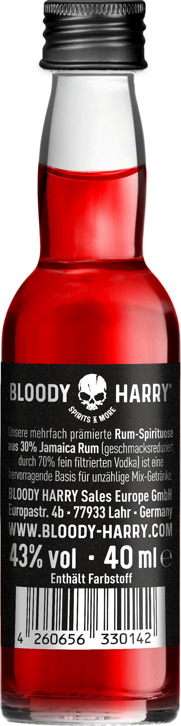 Bloody Harry Jamaica Rum 43%vol. Spirituose