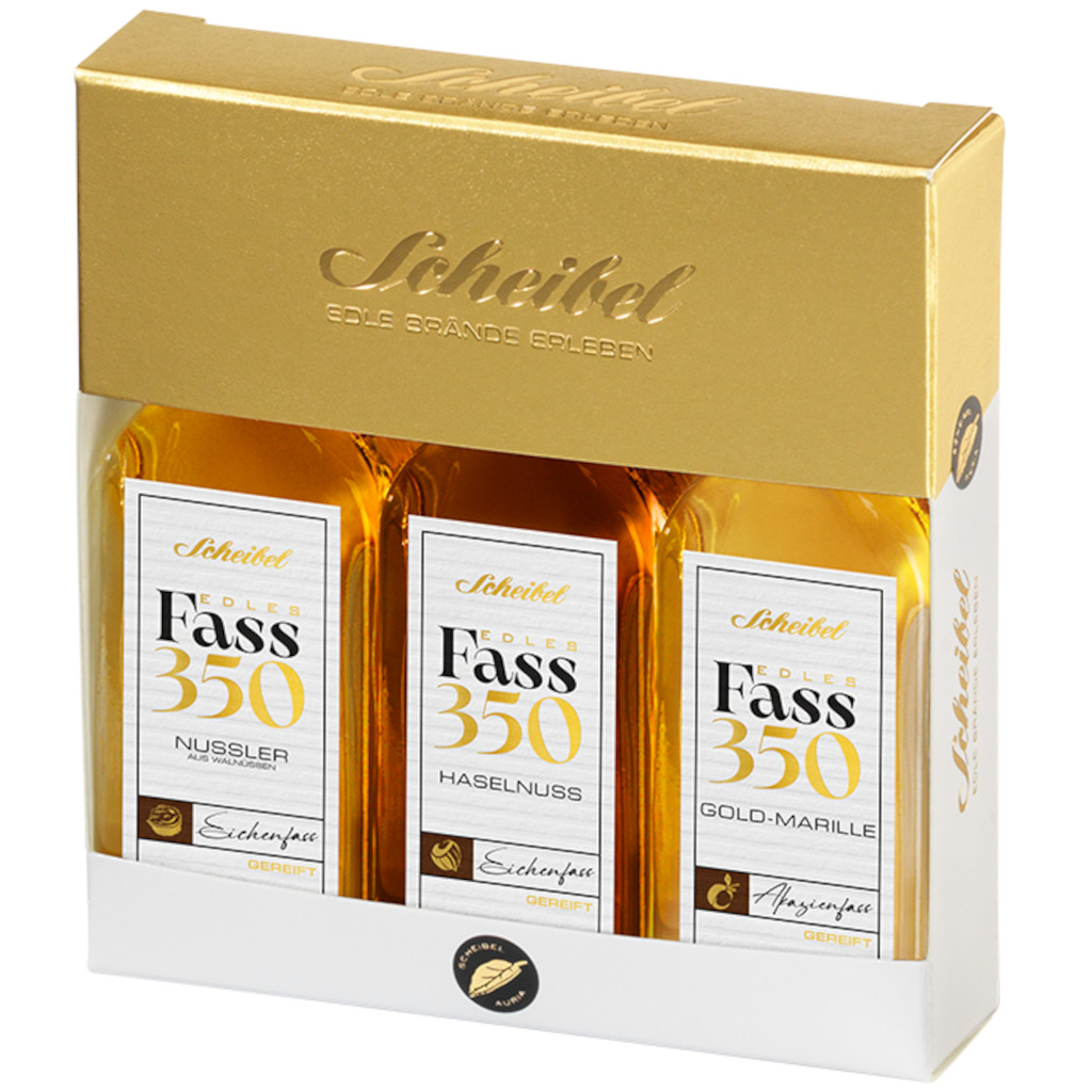 Scheibel Edles Fass Trio 40-41% Vol. Scheibel Edles Fass Trio 40-41% Vol.