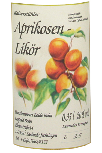 Bohn Aprikosenlikör 20%vol, 0,35l