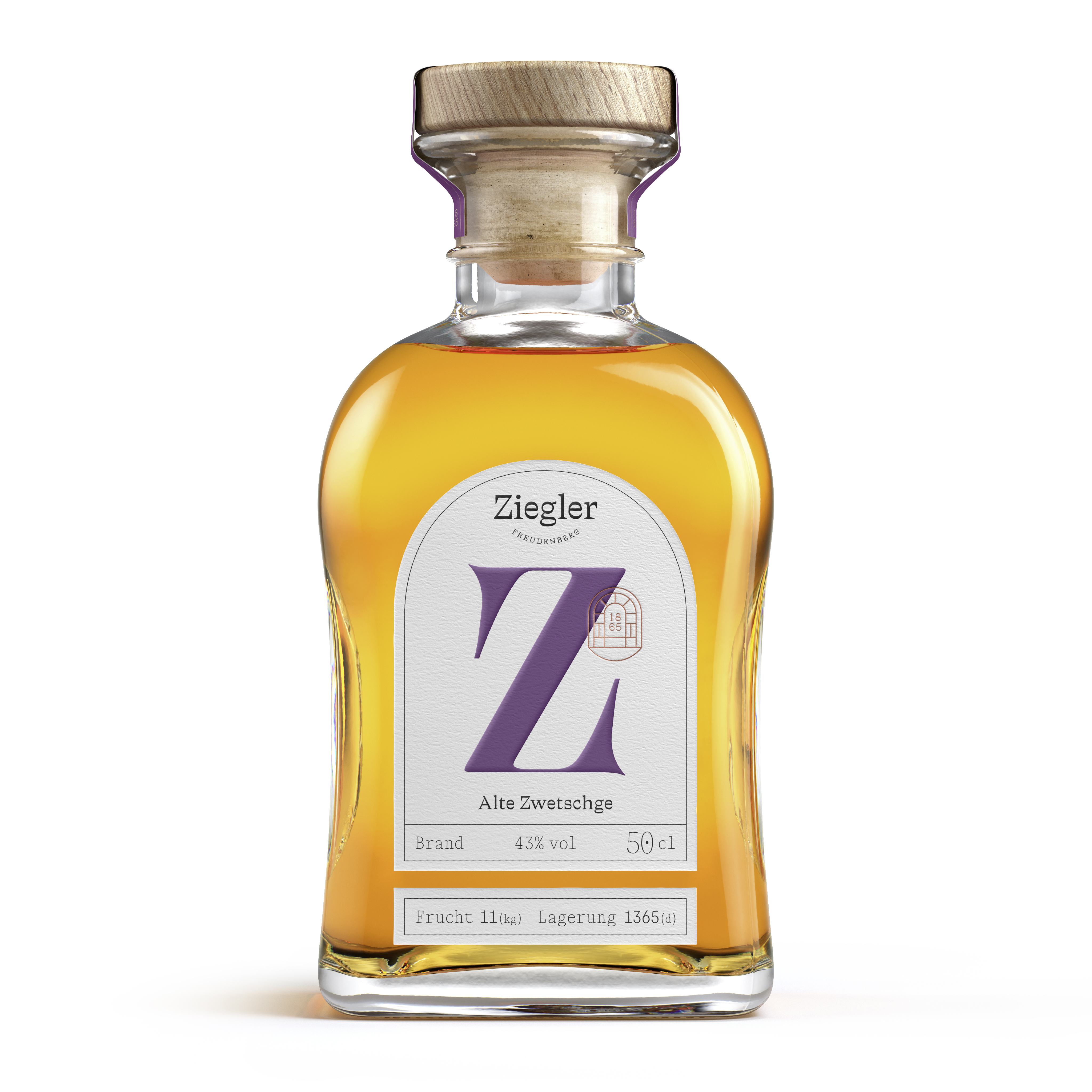 Ziegler Sparset 2 Gastro Bar 43%vol. 2,0l Williams Alte Zwetschge Mirabelle Haselnuss inkl. 2 Ziegler Becher-Gläser