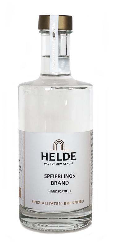 Helde Speierlingsbrand Wildsammlung handsortiert 42%vol. 0,35l Helde Speierlingsbrand Wildsammlung handsortiert 42%vol. 0,35l
