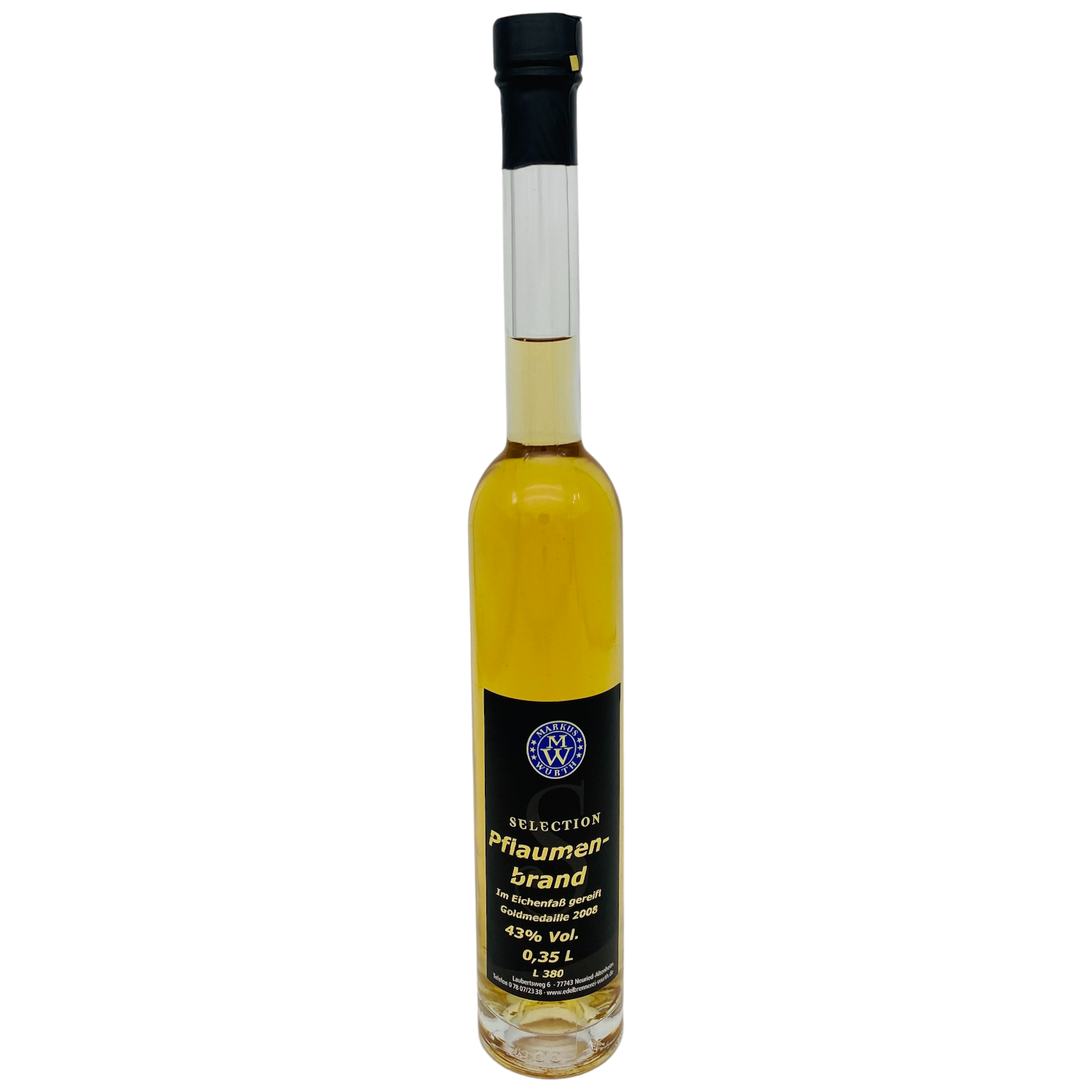 Wurth Pflaumenbrand im Eichenfass, 40%vol. Wurth Pflaumenbrand im Eichenfass, 40%vol.