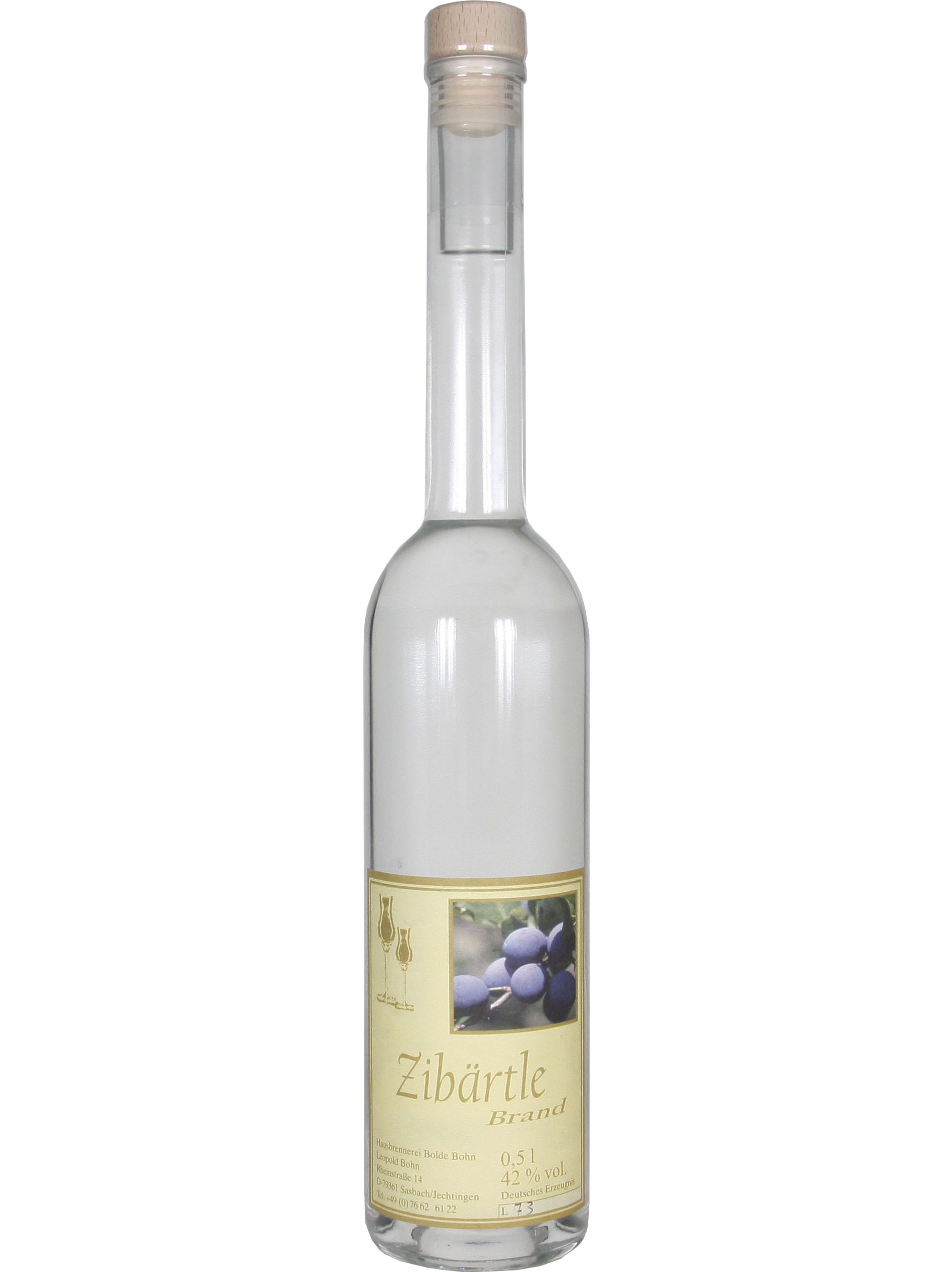 Bohn Zibärtle 42$vol, 0,5l Bohn Zibärtle 42$vol, 0,5l
