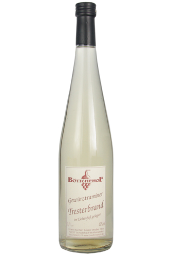 Böttchehof Gewürztraminer-Tresterschnaps im Fass 42%vol, 0,5l Böttchehof Gewürztraminer-Tresterschnaps im Fass 42%vol, 0,5l