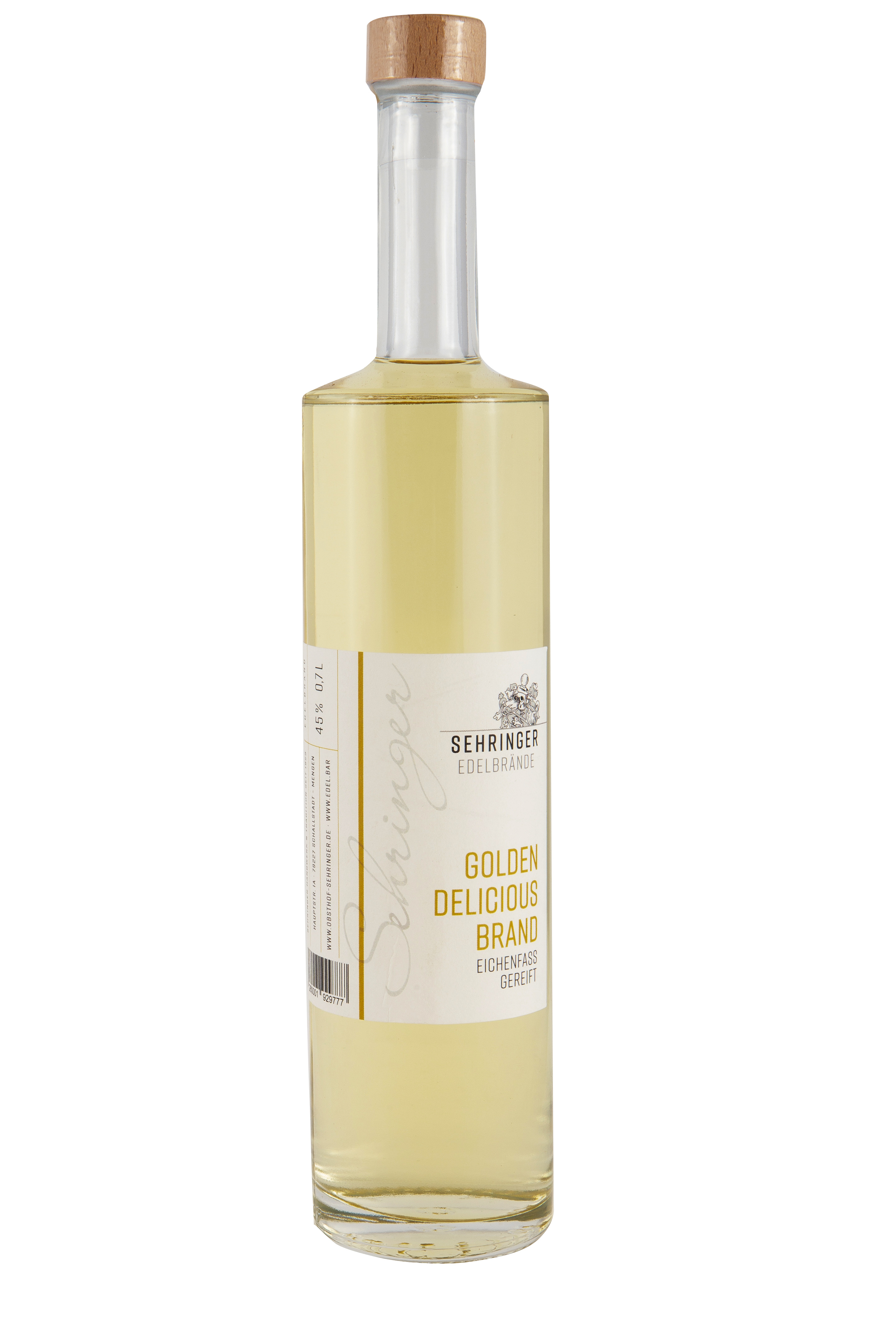 Sehringer Golden - Deliciousschnaps Fass 45%vol, 0,7l