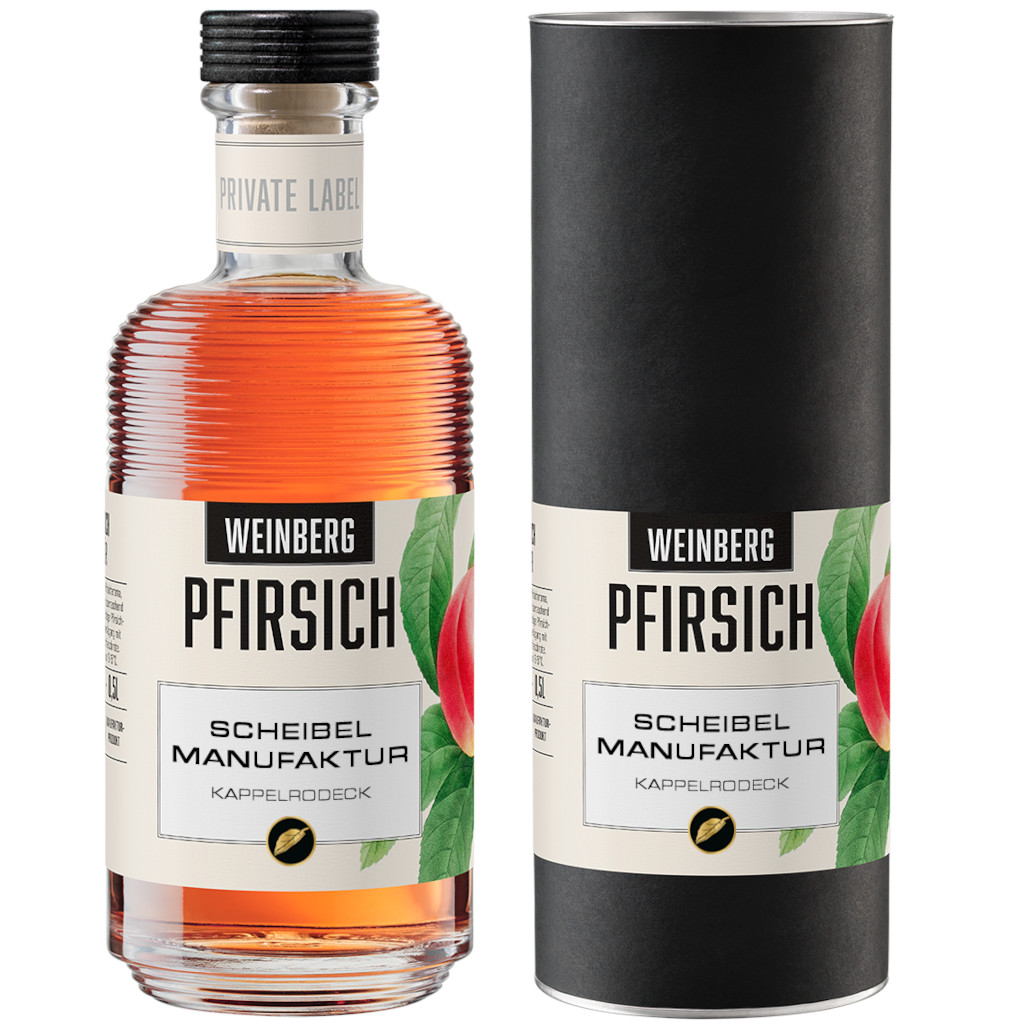 Scheibel Weinberg Pfirsich Likör 22%vol.